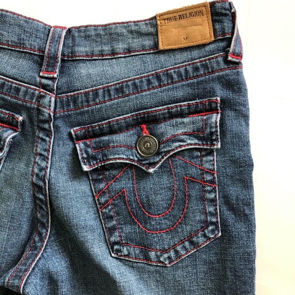 🔴SOLD🔴 TRUE RELIGION Geno Cut Off Jean Shorts - Picture 5 of 7